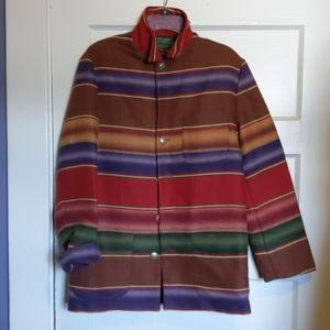 Med Vintage Ralph Lauren Country Blanket Jacket